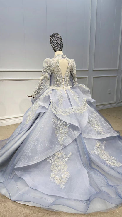 Vintage Ball Gown Pageant Dresses for Kids GL1093-Pageant Dresses for Kids 2025 -Viniodress-Ivory-Custom Size-