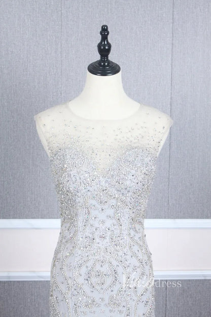 Vintage Beaded Prom Dress Sheath Pageant Fromal Dress FD2818-Evening Dresses 2025 -Viniodress-Red-US 2-