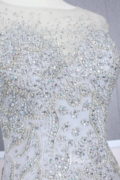 Vintage Beaded Prom Dress Sheath Pageant Fromal Dress FD2818-Evening Dresses 2025 -Viniodress-Red-US 2-