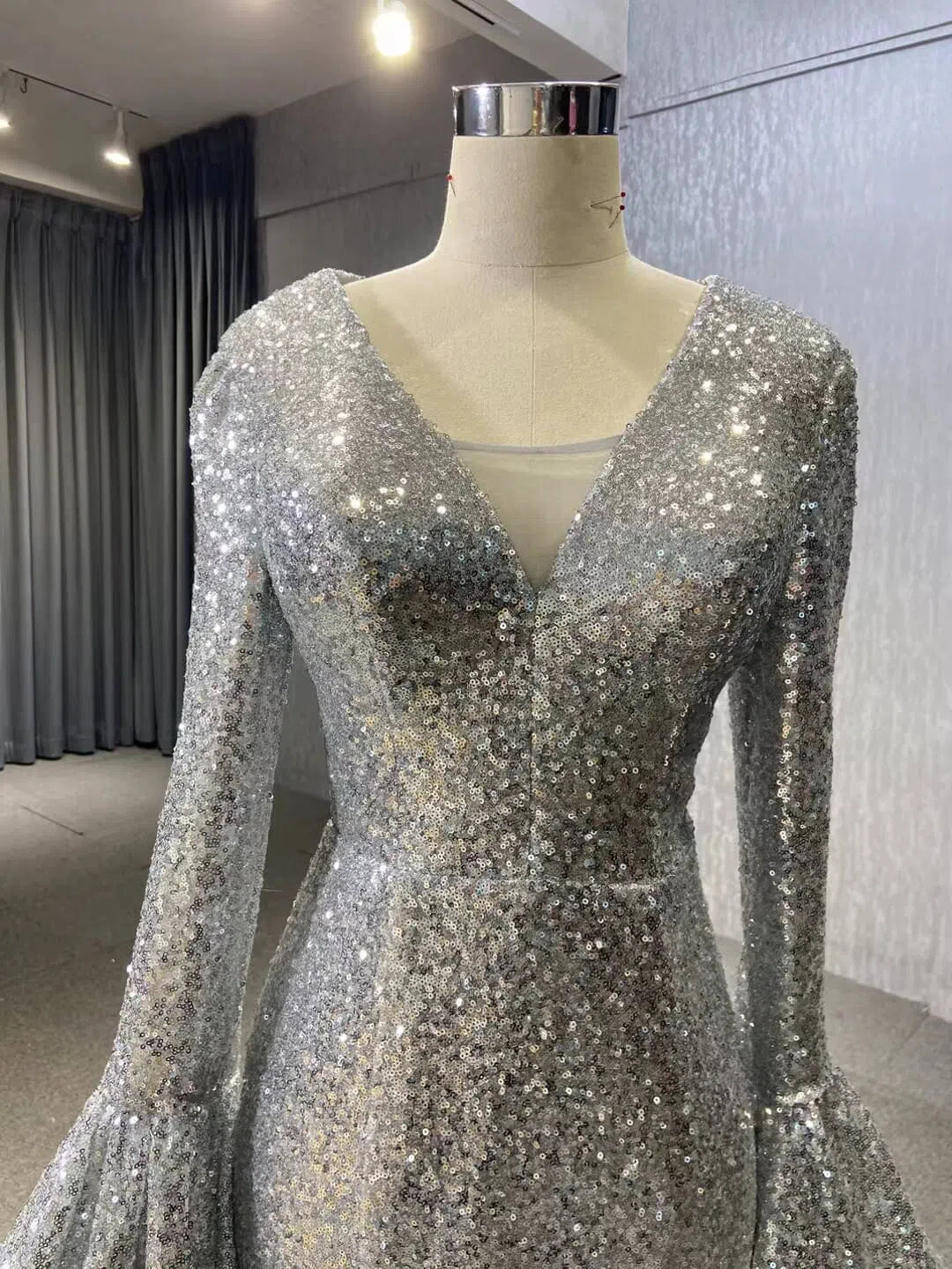 Vintage Burgundy Mermaid Pageant Dresses with Sleeves 66740 viniodress-prom dresses 2025 -Viniodress-Burgundy-Custom Size-