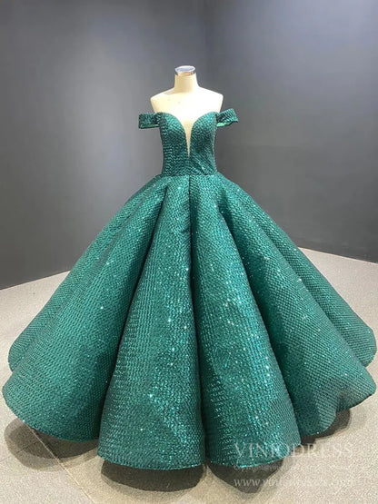 Vintage Burgundy Sequin Sweet 16 Dress Off the Shoulder Quinceanera Dresses 66661 viniodress-Quinceanera Dresses 2025 -Viniodress-Burgundy-Custom Size-