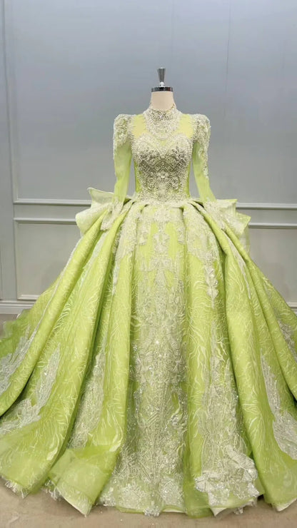 Vintage Cinderella Wedding Gowns Long Sleeve Sweet 16 Princess Dress 51001 viniodress-Quinceanera Dresses 2025 -Viniodress-Purple-US 2-