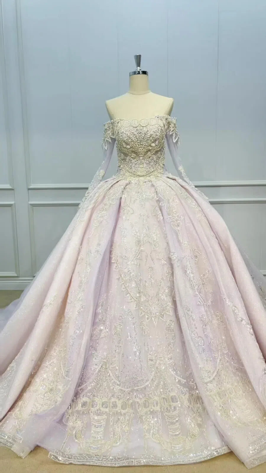Vintage Cinderella Wedding Gowns Long Sleeve Sweet 16 Princess Dress 51001 viniodress-Quinceanera Dresses 2025 -Viniodress-Purple-US 2-