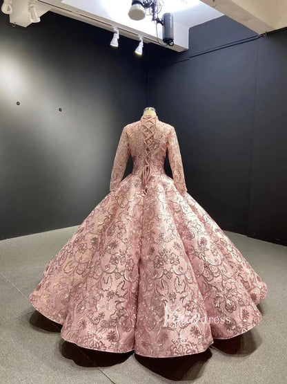 Vintage Dusty Rose Lace Quinceanera Dresses Off the Shoulder Sweet 16 Dress 66661 viniodress-Quinceanera Dresses 2025 -Viniodress-Pink-Custom Size-