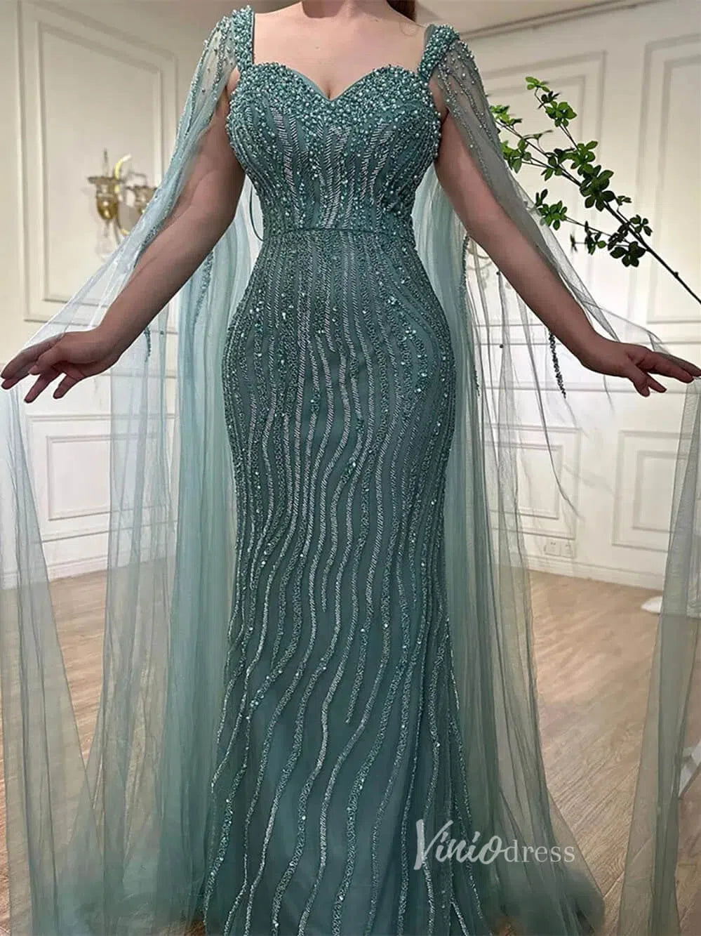 Prom Dress 2025 Vintage Gatsby Prom Dresses Cape Sleeve Evening Gowns 20200-unique prom dresses-Light Blue-US 2-Viniodress