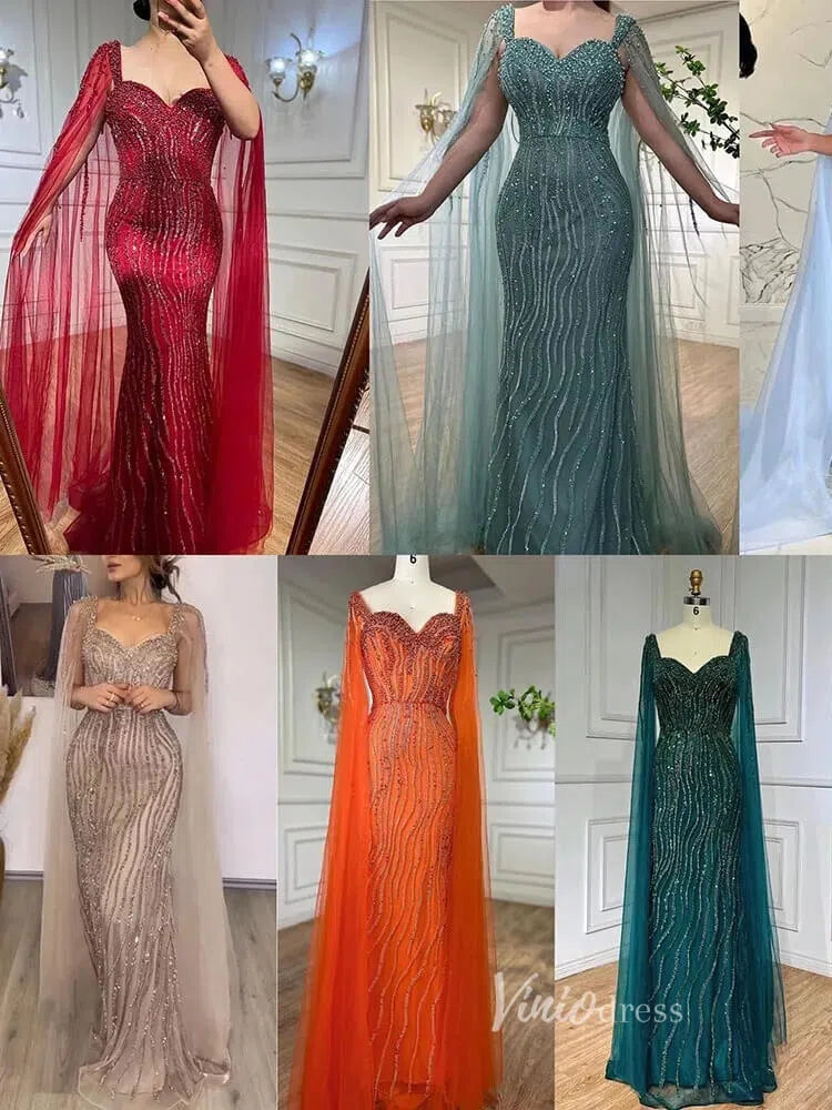 Prom Dress 2025 Vintage Gatsby Prom Dresses Cape Sleeve Evening Gowns 20200-unique prom dresses-Light Blue-US 2-Viniodress