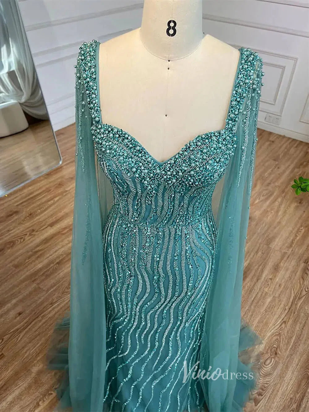 Prom Dress 2025 Vintage Gatsby Prom Dresses Cape Sleeve Evening Gowns 20200-unique prom dresses-Light Blue-US 2-Viniodress