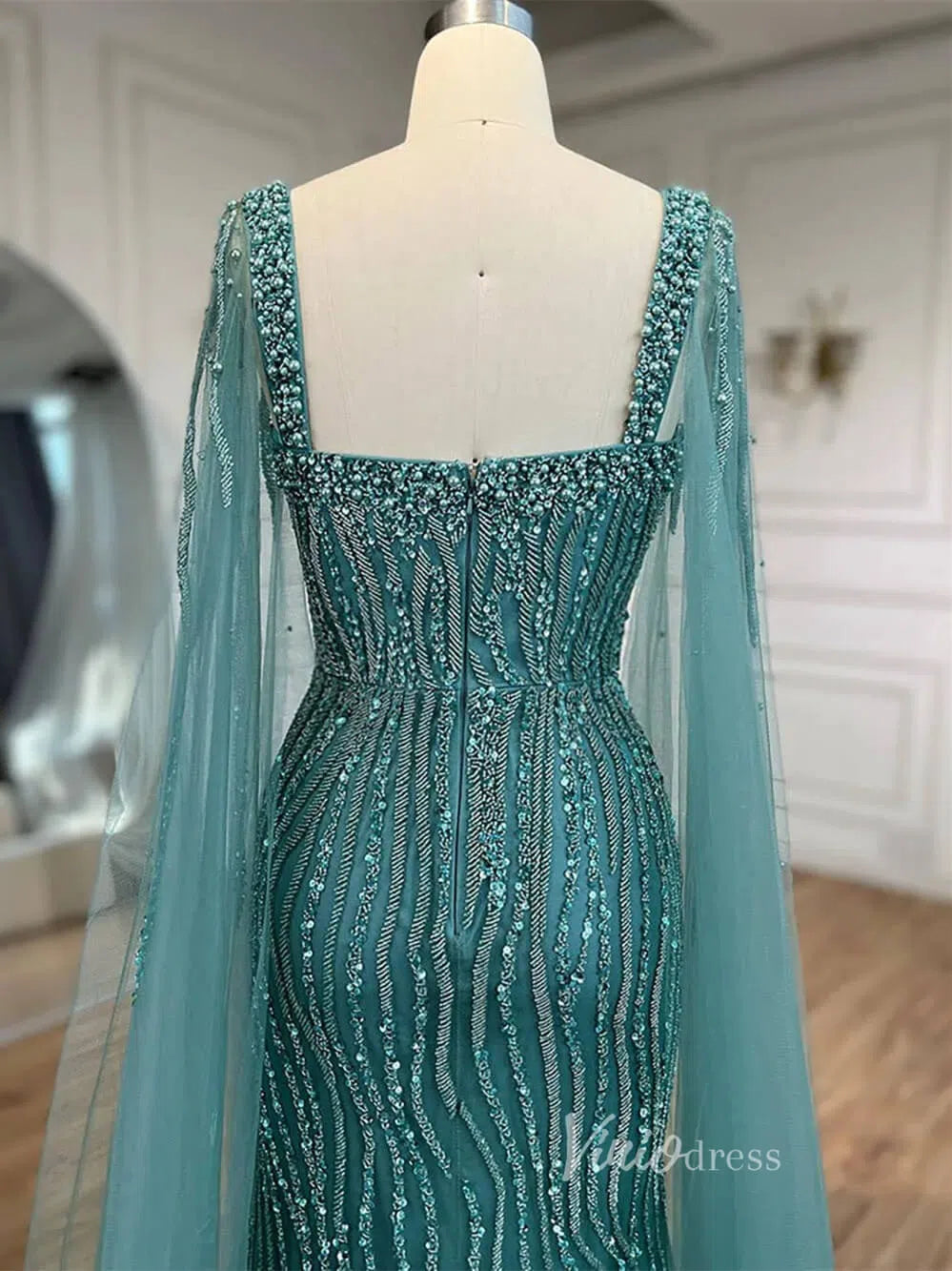 Prom Dress 2025 Vintage Gatsby Prom Dresses Cape Sleeve Evening Gowns 20200-unique prom dresses-Light Blue-US 2-Viniodress