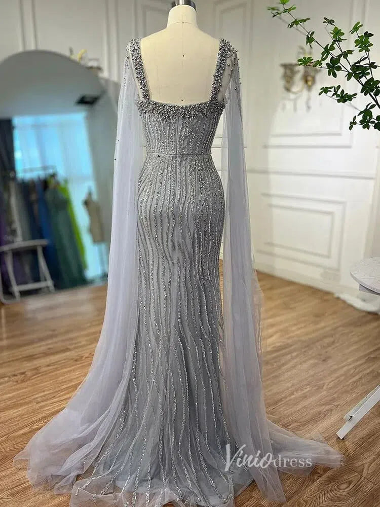 Prom Dress 2025 Vintage Gatsby Prom Dresses Cape Sleeve Evening Gowns 20200-unique prom dresses-Light Blue-US 2-Viniodress