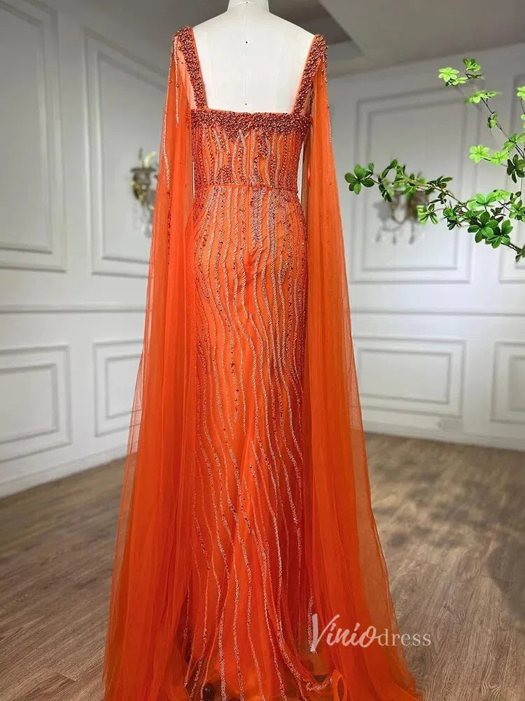 Vintage Gatsby Prom Dresses Cape Sleeve Evening Gowns 20200-prom dresses-Viniodress-Viniodress