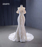 Vintage Lace Applique Wedding Dresses Mermaid Convertible Bridal Gown 231073
