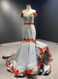 Vintage Lace Prom Dresses Mermaid Pageant Dress 66737 Viniodress