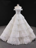 Vintage Lace Royal Wedding Dresses Ball Gown Online FD1217-wedding dresses-Viniodress-Viniodress