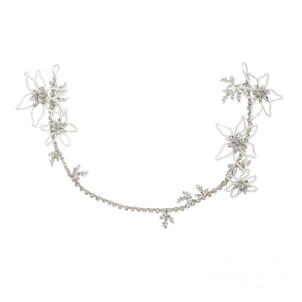 Vintage Silver Beaded Wedding Headband AC1217-Headpieces 2025 -Viniodress-As Picture-