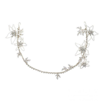 Vintage Silver Beaded Wedding Headband AC1217-Headpieces 2025 -Viniodress-As Picture-