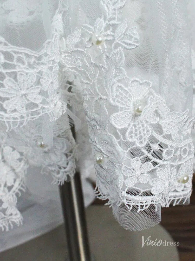 Vintage Spanish Mantilla Veil with Blusher Viniodress AC1305-Veils-Viniodress-Ivory-Viniodress