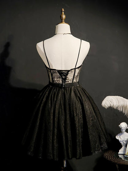 Vintage Sweetheart Black Homecoming Dresses 2021 SD1372-Homecoming Dresses 2025 -VINIODRESS-US2-Black-