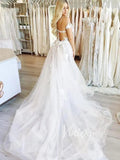 Cap Sleeve Floral Beach Wedding Dresses Online VW1181-wedding dresses-Viniodress-As Picture-Custom Size-Viniodress