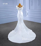 Classic Mermaid Satin Wedding Dresses Corset Back 67536-wedding dresses-Viniodress-Viniodress