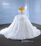 Luxury White Dubai Ball Gown Wedding Dresses Off the Shoulder 222137-wedding dresses-Viniodress-Viniodress