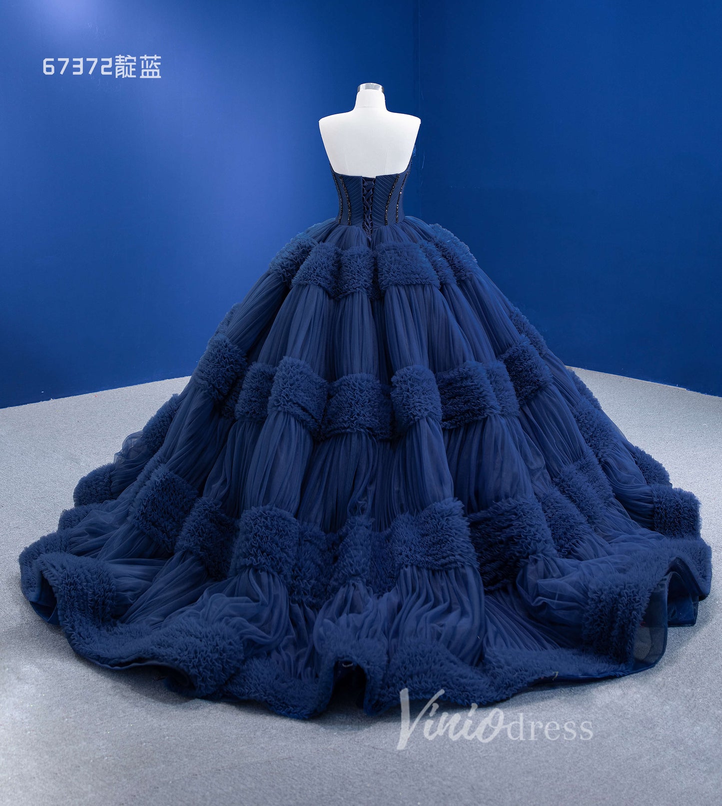 Prom Dress 2025 Strapless Celebrity Dress Tulle Sweet 16 Ball Gown Wedding Dresses 67372-unique wedding dresses-Purple-Custom Size-Viniodress