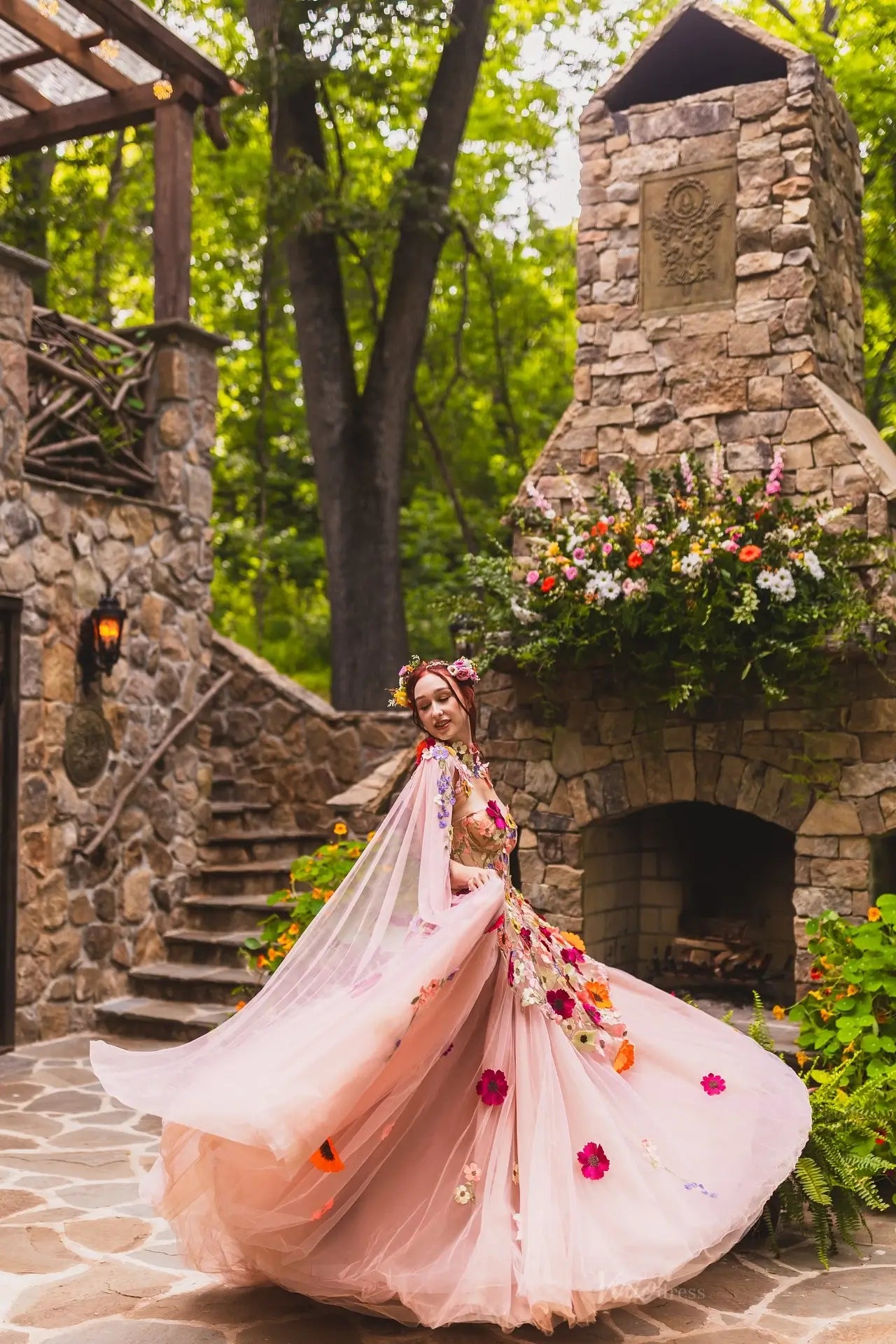 FW137-wedding dresses 2026-Viniodress-Pink-Custom Size-