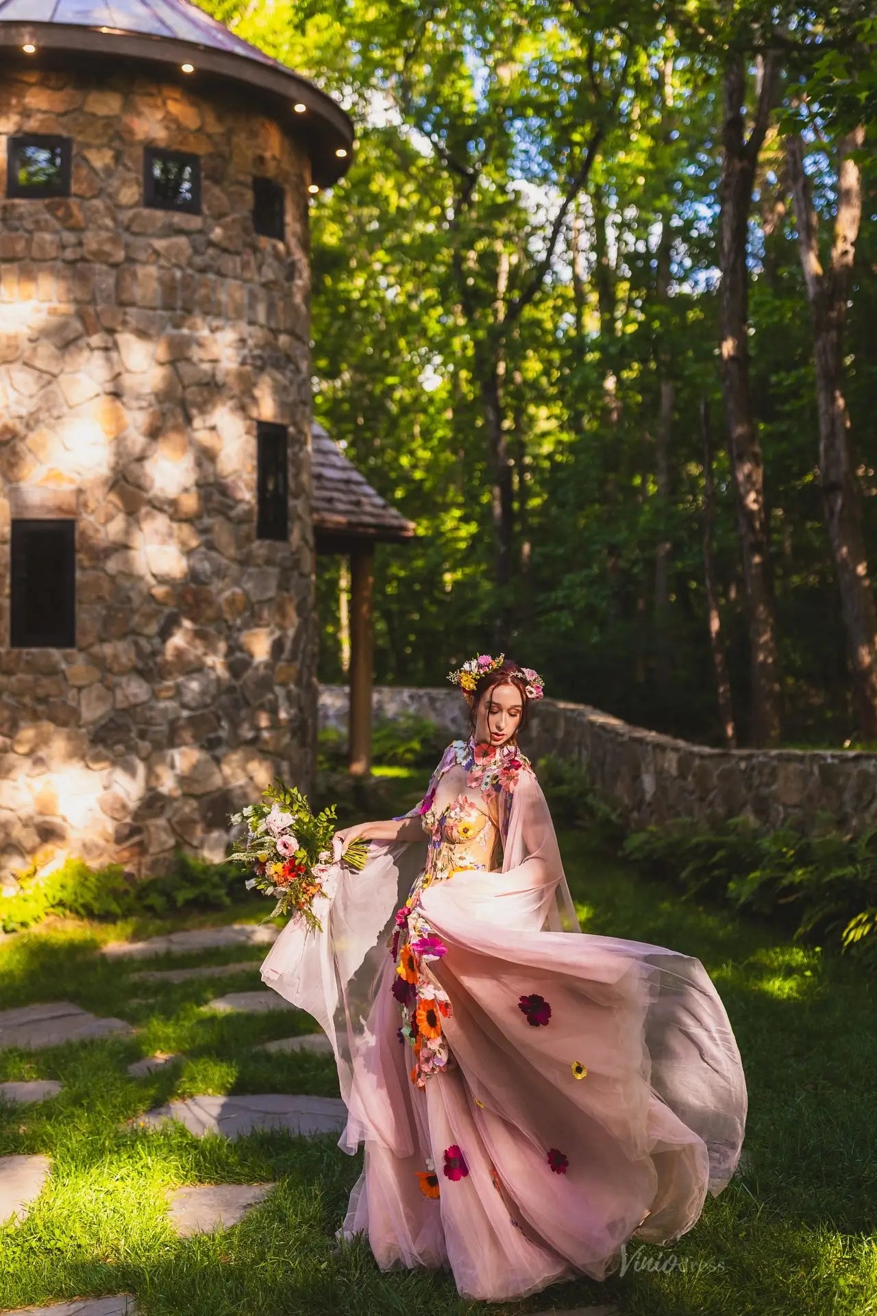 FW137-wedding dresses 2026-Viniodress-Pink-Custom Size-