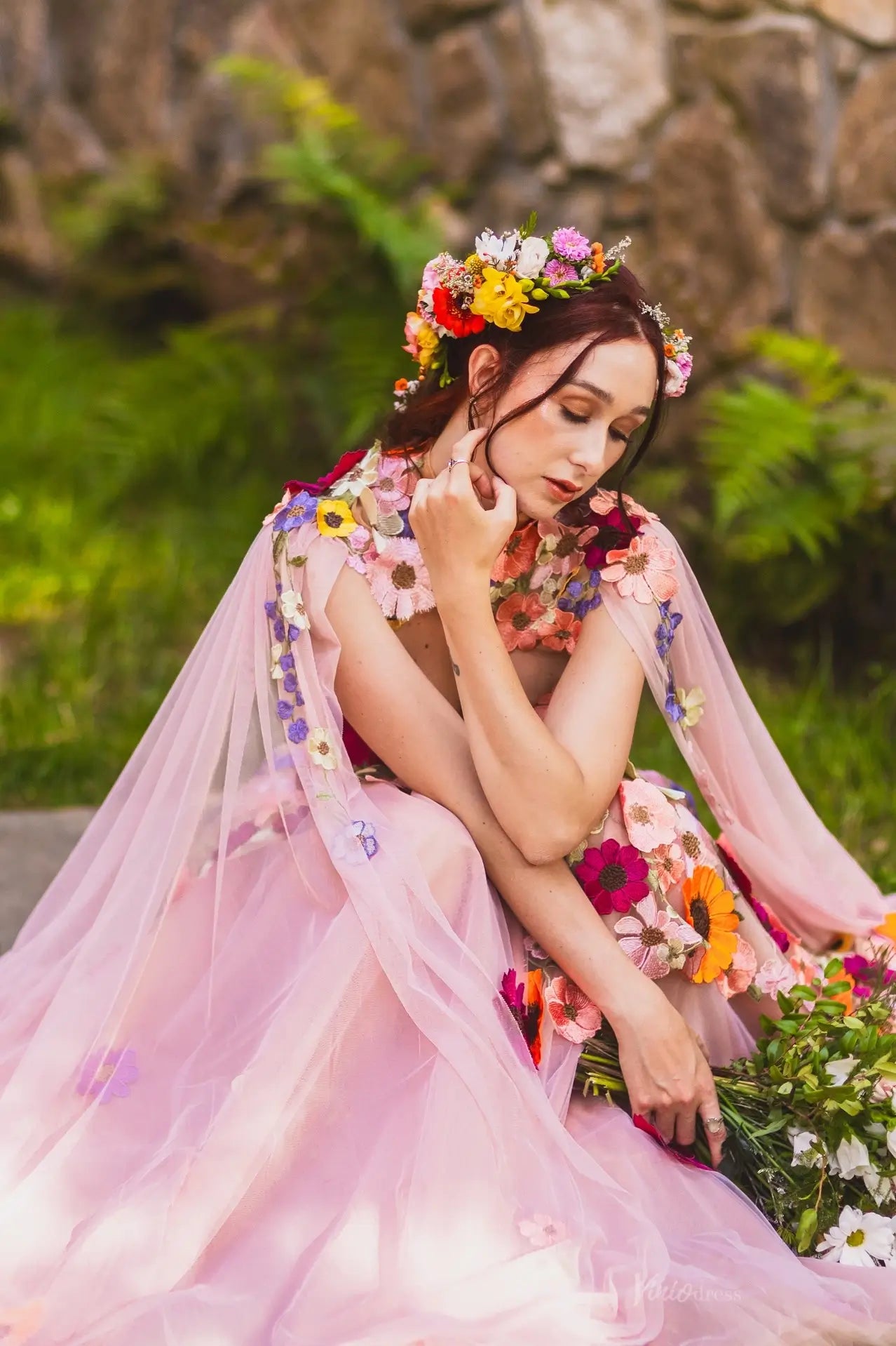 FW137-wedding dresses 2026-Viniodress-Pink-Custom Size-