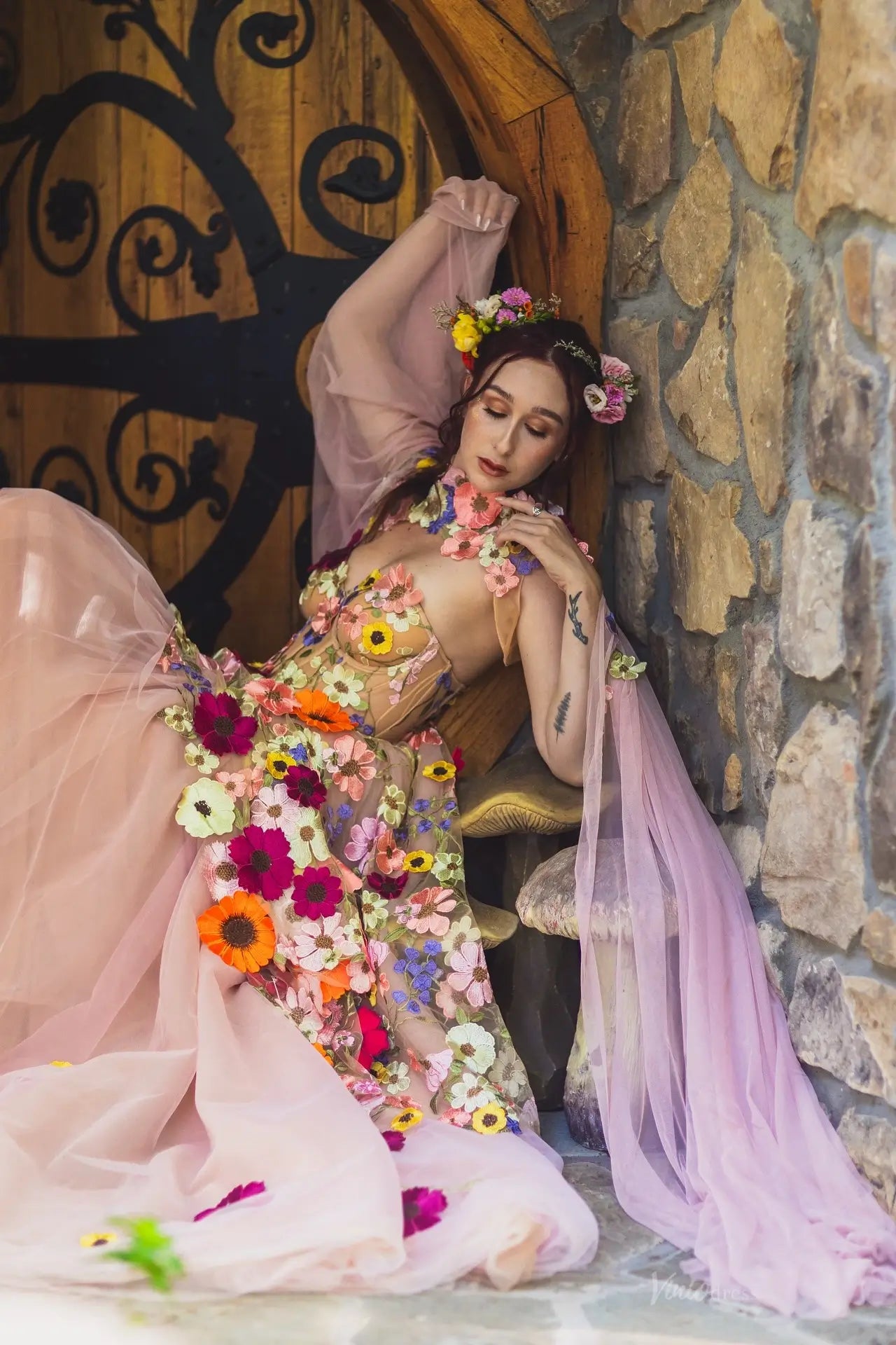 FW137-wedding dresses 2026-Viniodress-Pink-Custom Size-