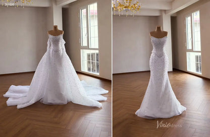 261030 1 meter-wedding dresses 2026-Viniodress-Ivory-Custom Size – Add Measurements in Cart-