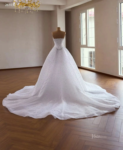 261030 1 meter-wedding dresses 2026-Viniodress-Ivory-Custom Size – Add Measurements in Cart-