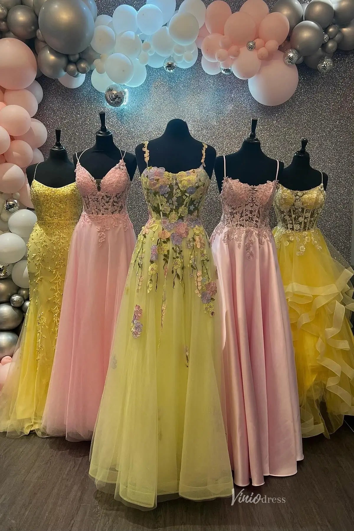 TU002-Prom Dresses 2026-Viniodress-Yellow-Custom Size-