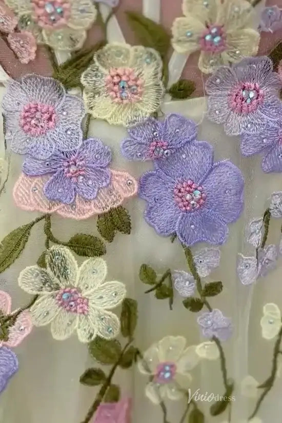 TU002-Prom Dresses 2026-Viniodress-Yellow-Custom Size-