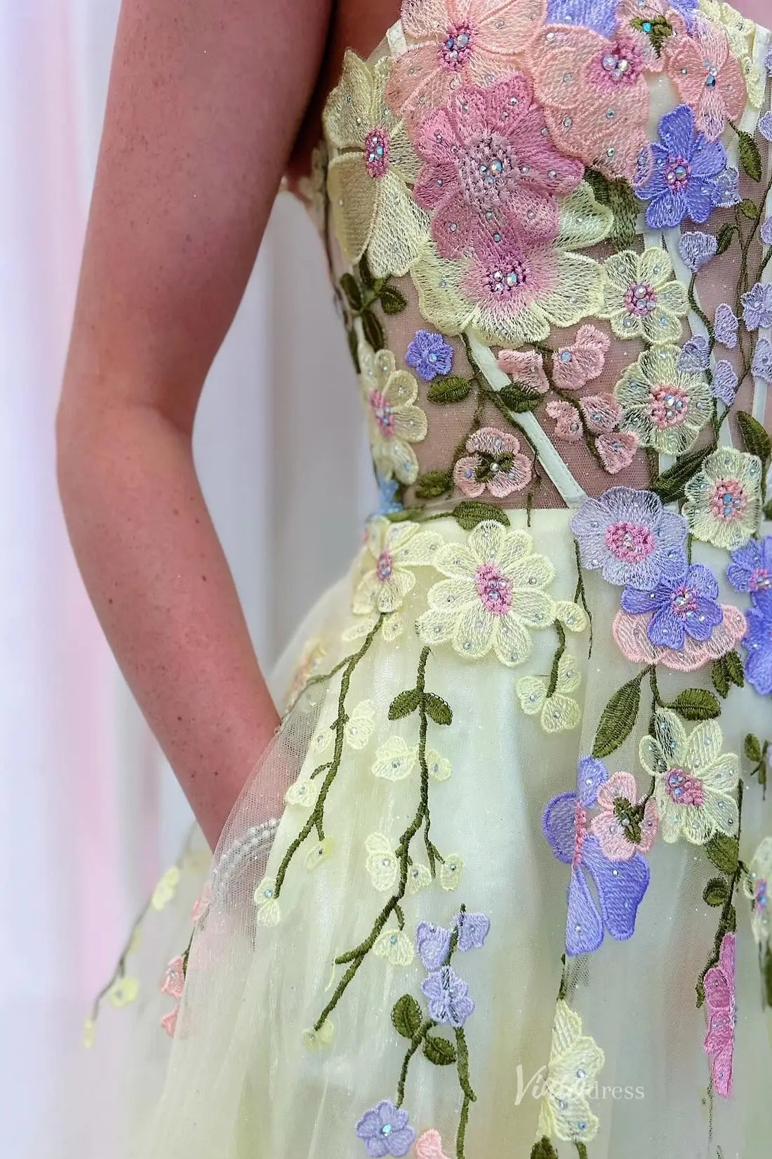 TU002-Prom Dresses 2026-Viniodress-Yellow-Custom Size-