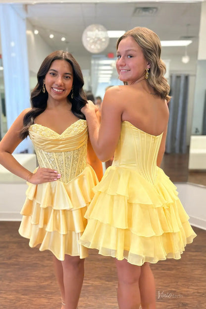 HR010不转-Homecoming Dresses 2026-Viniodress-Yellow-A-Custom Size – Add Measurements in Cart