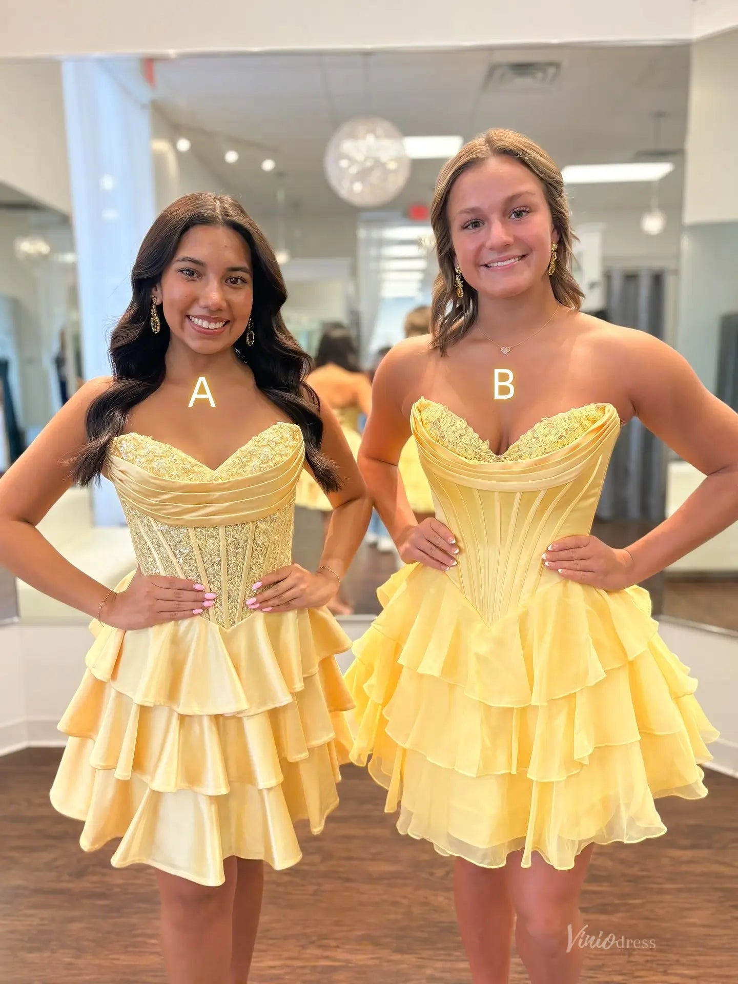 HR010不转-Homecoming Dresses 2026-Viniodress-Yellow-A-Custom Size – Add Measurements in Cart