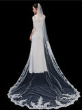 1 Tier Lace Cathedral Veil Viniodress TS1916