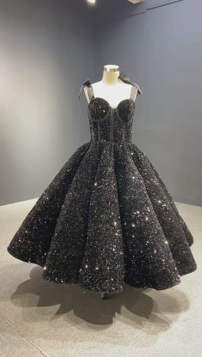 <transcy>Royal Blue Beaded Prom Dresses Masquerade Quince Dress FD1607</transcy>