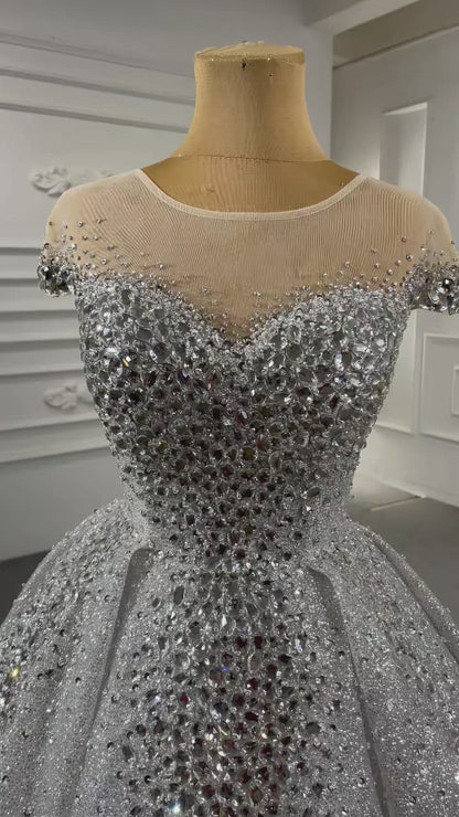 <transcy>Vestidos de novia de encaje floral sin tirantes Vestido de novia de champán VW1259</transcy>