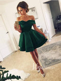 Cheap Simple Maroon Homecoming Dresses Cocktail Party Dress SD1107-homecoming dresses-Viniodress-Emerald Green-Custom Size-Viniodress