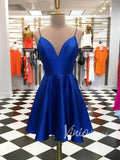 Classic Spaghetti Strap Homecoming Dresses with Pockets SD1161