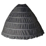 Crinoline 6 Hoops Petticoat for Ball Gown Princess Dresses AC1022-Petticoats-Viniodress-Black-Viniodress