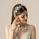 Crystal and Pearl Bridal Hair Vine AC1198-Headpieces-Viniodress-Headband-Viniodress