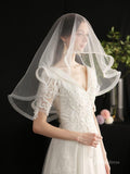 Elbow Length Tulle Bridal Blusher Veils AC1294