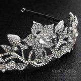 Elegant Crystal Bridal Tiaras AC1245-Headpieces-Viniodress-Silver-Viniodress