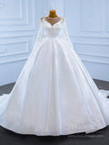 Haute Couture Satin Ball Gown Wedding Dresses with Bow 67233