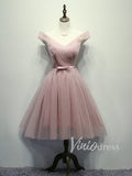 Knee Length Dusty Rose Homecoming Dresses SD1155