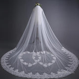 Lace Appliqued Cathedral Veil Viniodress TS17139-Veils-Viniodress-Ivory-Viniodress