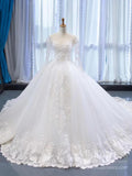Vintage and Classy Long Sleeve Lace Wedding Dresses VW1516