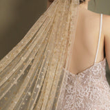 Gold Star Cathedral Veil-Accessories-Viniodress-Gold-Viniodress